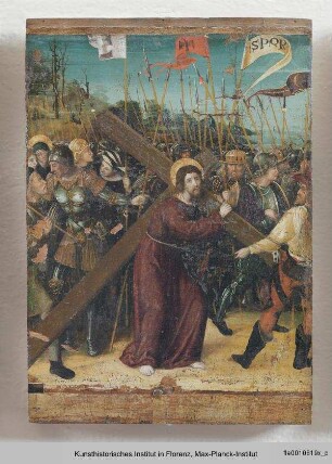 Die fünfzehn Rosenkranzgeheimnisse und der Heilige Thomas von Aquin : Kreuztragung Christi
