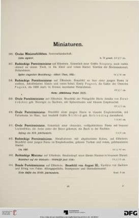 Miniaturen (Nr. 396-404)