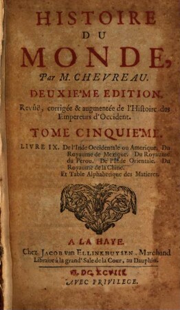 Histoire Du Monde, 5