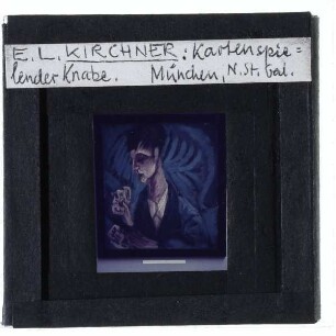Kirchner, Kartenspielender Knabe