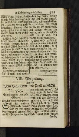 VIII. Abtheilung.