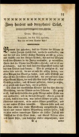 Zwey hundert und dreyzehntes Stück