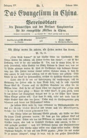 Jahrgang XV., 1894