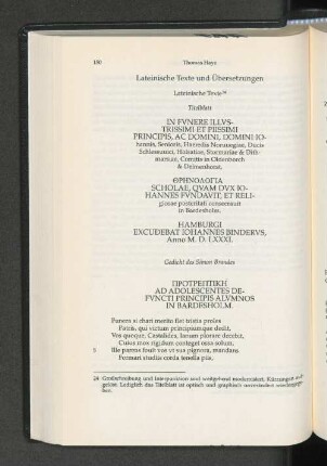 Lateinische Texte und Übersetzungen