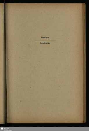 Stawizny / Geschichte