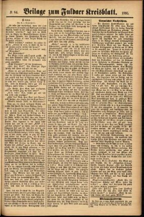 Zweite Ausgabe vom Donnerstag, den 18. Juli 1895.