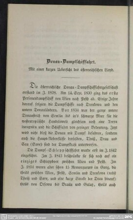 Donau-Dampfschifffahrt