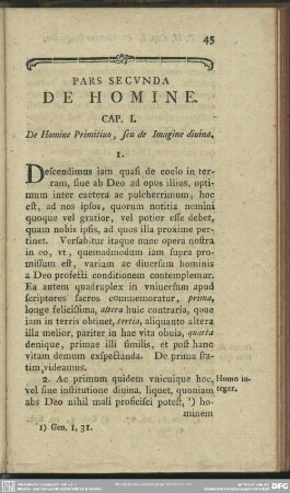 Pars Secunda De Homine