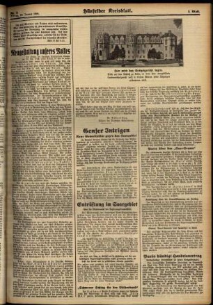 Zweite Ausgabe vom Freitag, den 19. Januar 1934.