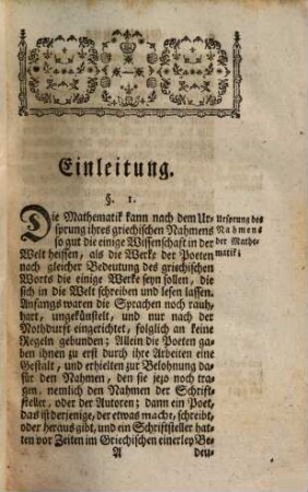 Erste Gründe aller mathematischen Wissenschaften