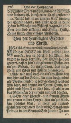 Von der Leutseligkeit Gottes und Christi