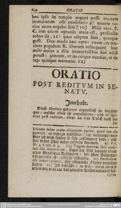 Oratio Post Reditum In Senatu