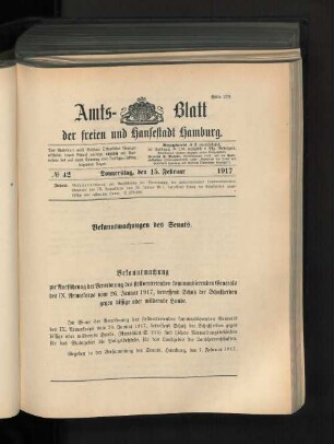 No. 42, 15. Februar 1917