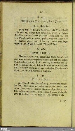 Lackirung auf Leder (§ 137-156)
