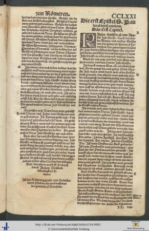 Die Episteln S. Paulus zuo den Corinthern