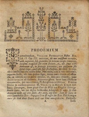 Dissertatio Philosophica De Aeternitate Mvndi Temere Asserta