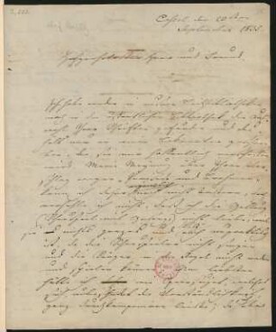 Brief an Friedrich Rochlitz : 20.09.1835