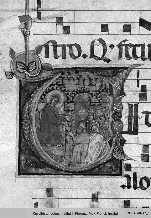 Antiphonar : Initiale G mit Jakob und Josef mit ihren Brüdern