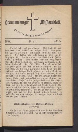1887. Mai. N°. 5
