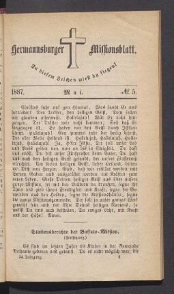 1887. Mai. N°. 5