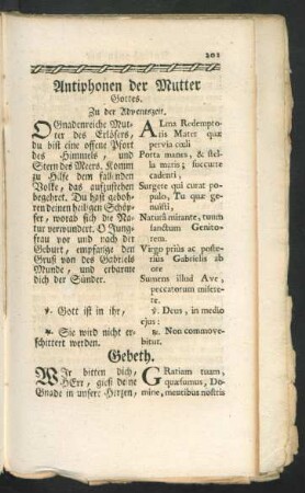 Antiphonen der Mutter