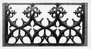 Sieben Füllungsbretter - Gestühl der Marienkirche (?)