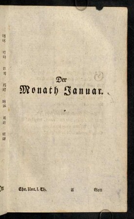 1-130, Der Monath Januar.