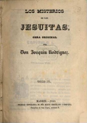 Los misterios de los Jesuitas : obra original, 4