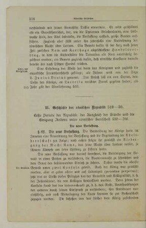 Erste Periode der Republik: der Ausgleich der Stände und die Einigung Italiens unter römischer Herrschaft 510-266