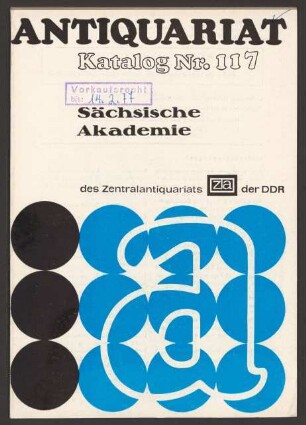 Nr. 117: Sächsische Akademie