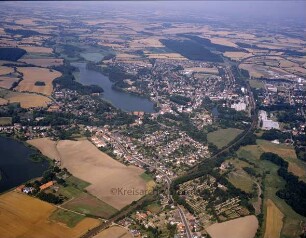 Luftbild: Innenstadt mit Herrenteich mit Blick in Richtung Norden