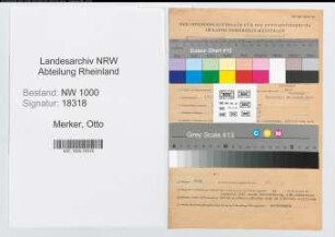 Entnazifizierung Otto Merker, geb. 01.06.1899 (Techn.Direktor)