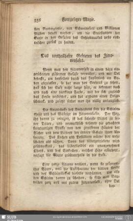 Das vortheilhafte Gefrieren des Zitronensafts