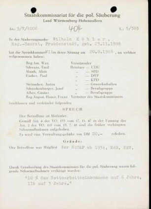 Köhler, Wilhelm