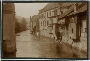 Erster Weltkrieg - "Aus den Stellungskriegen in den Vogesen". Schirmeck, an der Breusch (französisch: Bruche), Département Bas-Rhin