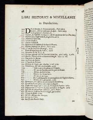 48-54 Libri Historici & Miscellanei in Duodecimo