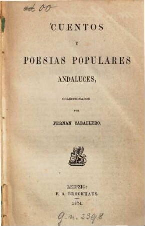 Cuentos y poesias populares andaluces