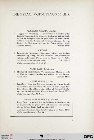 Dienstag, vormittags (Nr. 1-130)