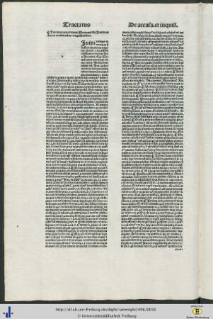 Tractatus aureus domini Boniconti de accusationibus et inquisitionibus