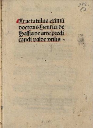 Tractatulus de arte praedicandi