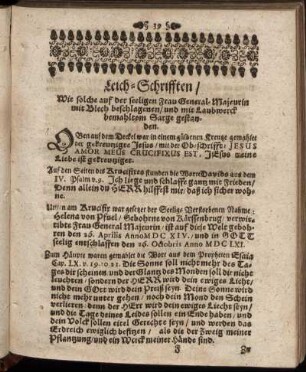 Leich-Schrifften.