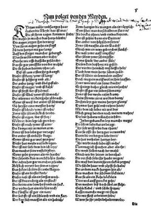 Nun volget von den Meyden