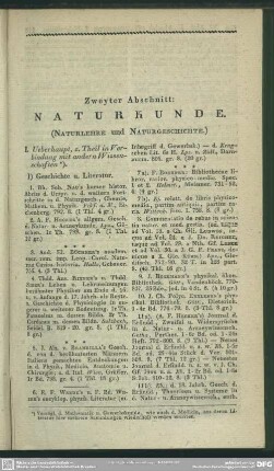 Zweyter Abschnitt: Naturkunde