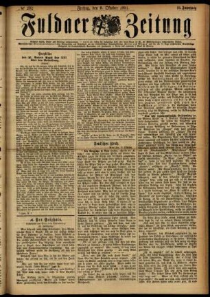 Ausgabe vom Freitag, den 09. Oktober 1891.