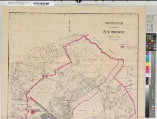Übersichtsplan des Stadtkreises Sterkrade. Kriegsausgabe 1918. Druck C.G.Blanckertz, Düsseldorf