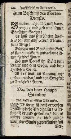 Von den drey Haupt-Ständen.