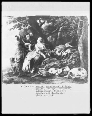 Diana und drei Nymphen mit Jagdbeute