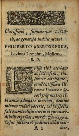 V. Cl. Levini Lemnii Zirizaei De Termino Vitae Liber