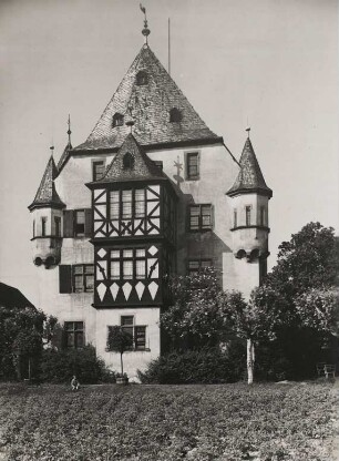 Geisenheim. Ansicht von Schloss Schönborn, einem Renaissance-Adelshof aus der Mtte des 16. Jh.