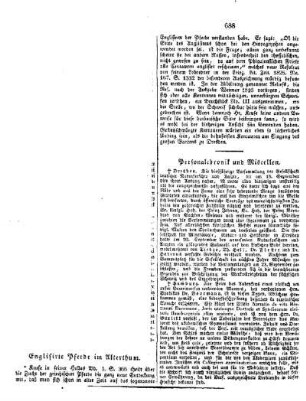 Englisirte Pferde im Alterthum
